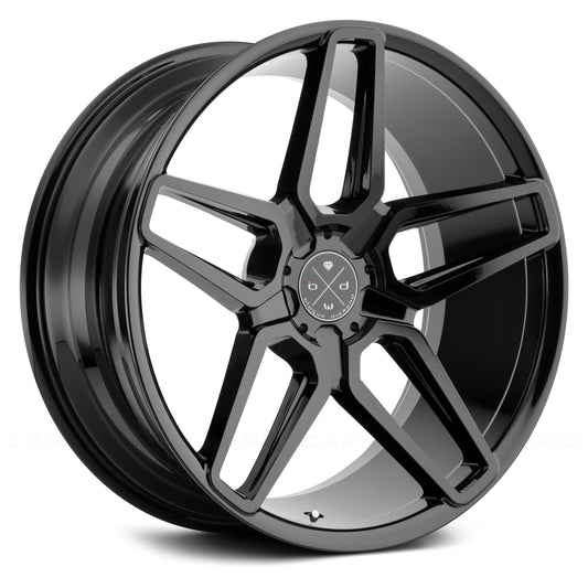 BLAQUE DIAMOND WHEELS - BD-17-5 Gloss Black