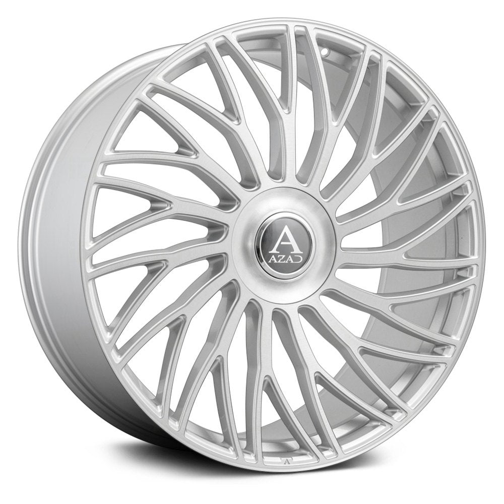 Add a refined touch to your ride with AZAD Wheels AZ717 Silver Brushed. Expertly crafted for durability, performance, and a distinctive aesthetic.
