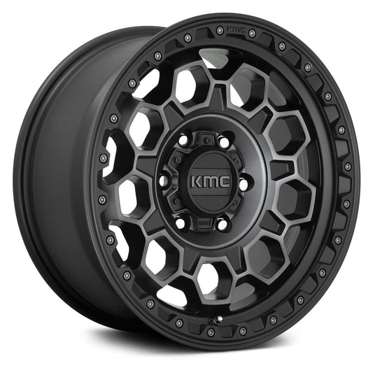 KMC WHEELS - KM545 Trek Satin Black / Gray Tint