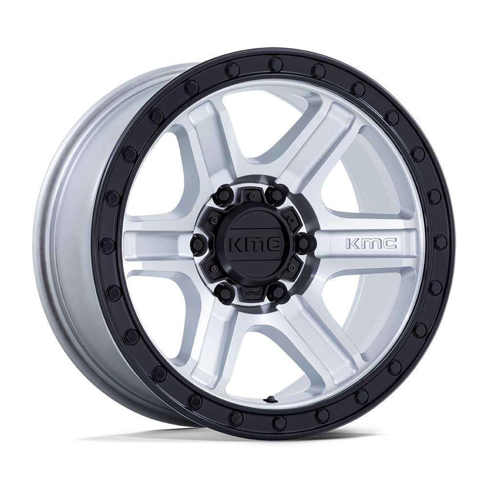 KMC WHEELS - KM551 Outrun Machined / Gloss Black Lip