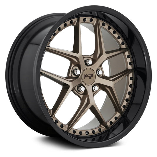 NICHE ROAD WHEELS - M227 Vice Matte Bronze / Gloss Black Lip