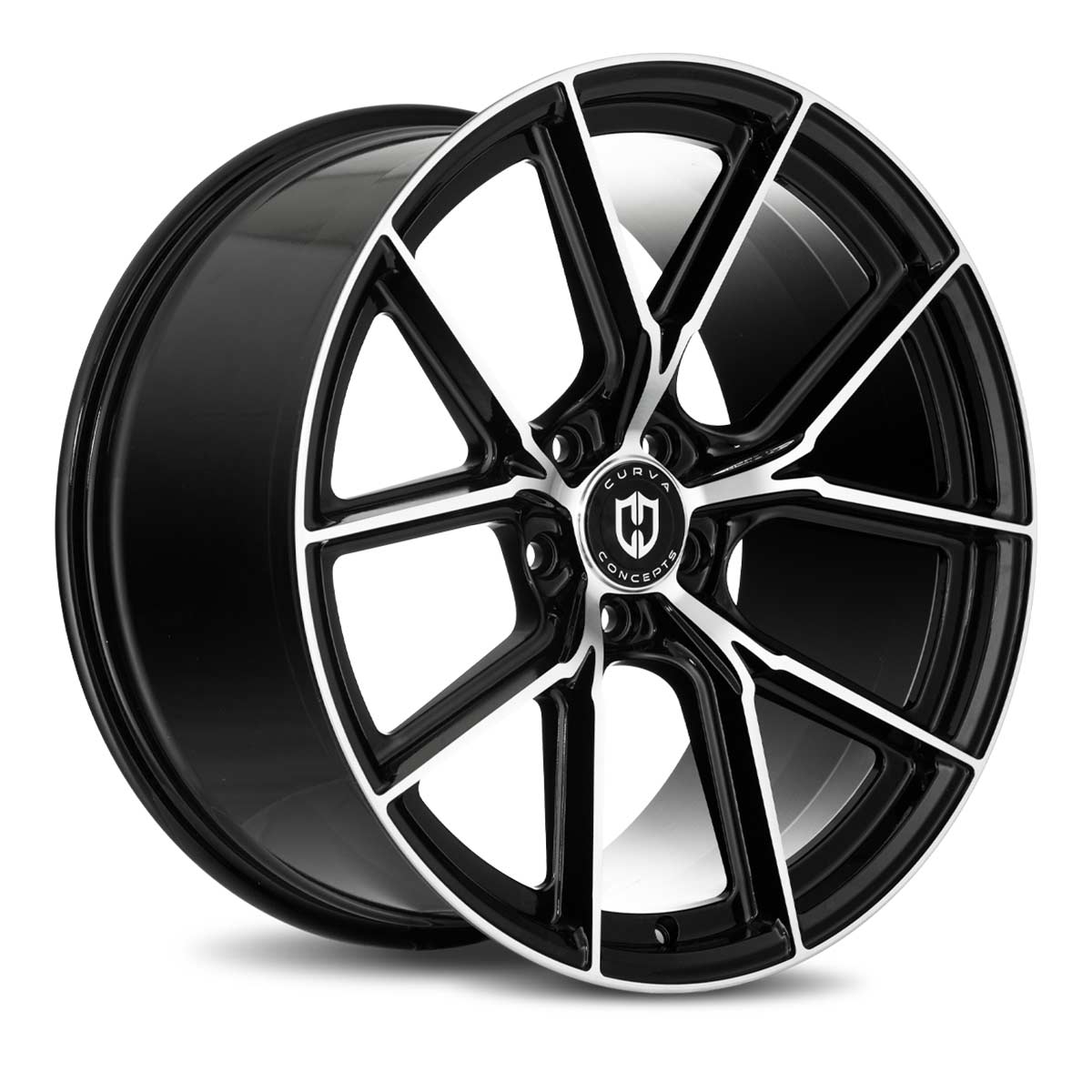 CURVA WHEELS Flow Forged CFF70 - Gloss Black Machined