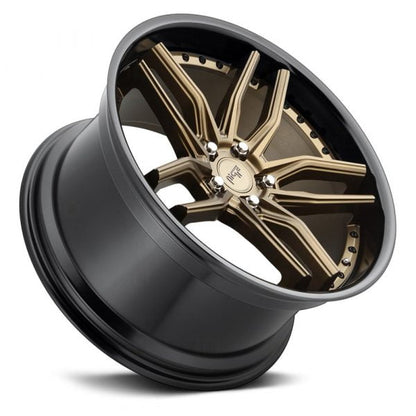 NICHE ROAD WHEELS - M195 Methos Matte Bronze / Gloss Black Lip