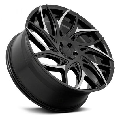 DUB WHEELS - S259 G.O.A.T Gloss Black W/ Machined Spokes