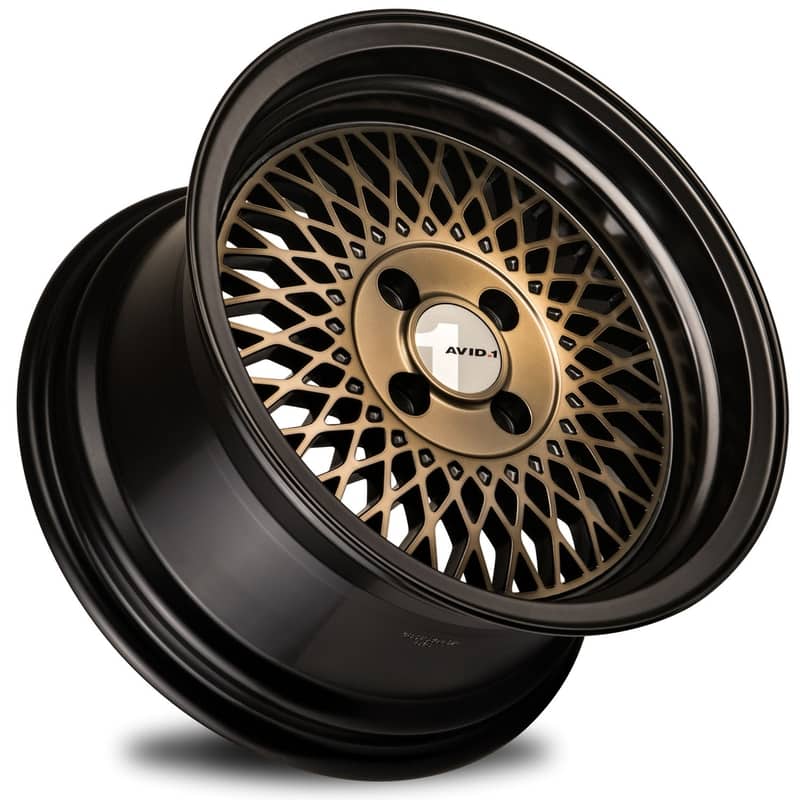 AVID1 WHEELS AV18 - Bronze Black Lip | A bold and stylish combination, offering a striking contrast for an aggressive yet refined look.