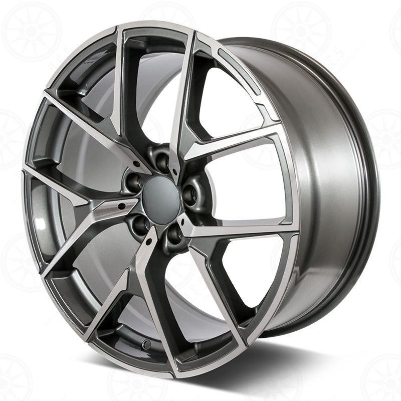 SDTW WHEELS C63 CONVERTABLE STYLE RM51 - MACHINED FACE/GUNMETAL OUTLINE