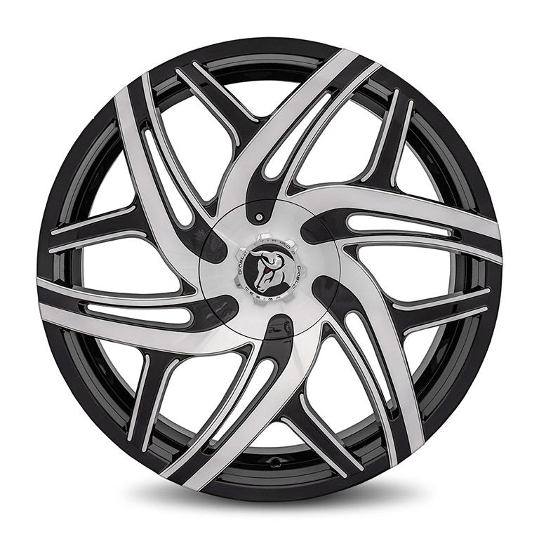 DIABLO WHEELS COLLECTION - Hurricane Machined Face Black