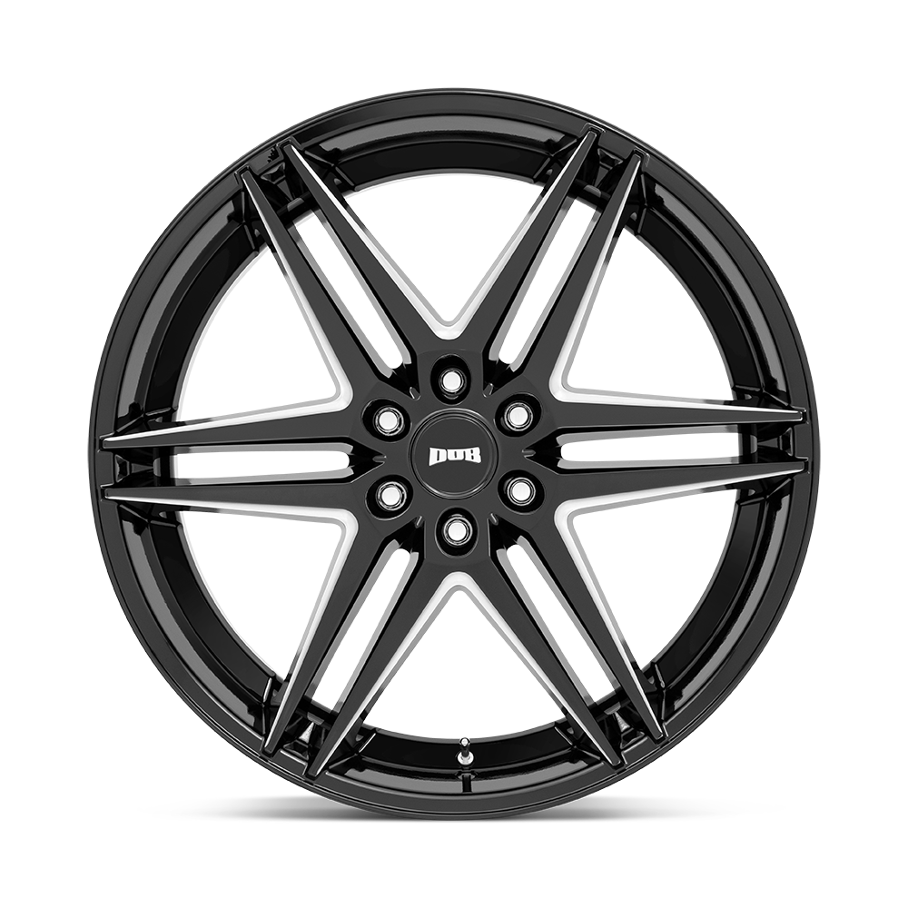 DUB WHEELS S267 DIRTY DOG - GLOSSY BLACK MILLED