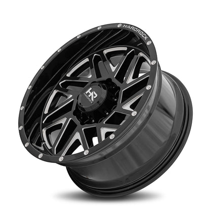 HARDROCK WHEELS H500 Series - H501 Gloss Black Machined Face