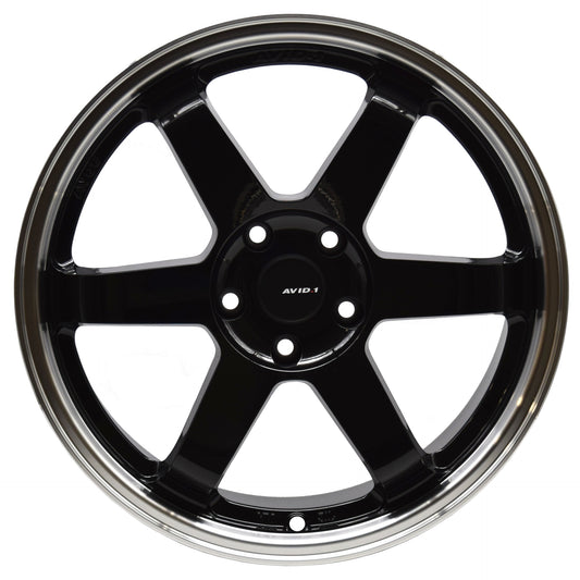 AVID1 WHEELS AV06 - Gloss Black Polished Lip