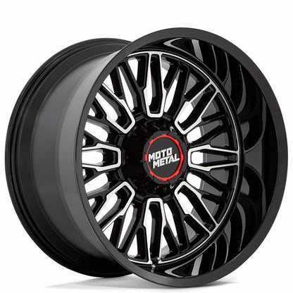 MOTO METAL WHEELS MO809 STINGER GLOSS BLACK MACHINED OFF-ROAD RIMS