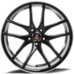 "AXE Wheels EX19 Gloss Black Face/Machine Barrel – Sleek and durable rims for trucks & SUVs, designed for high performance and a bold, premium look."