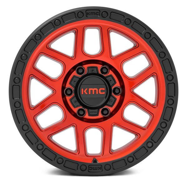 KMC WHEELS - KM544 Mesa Candy Red / Black Lip