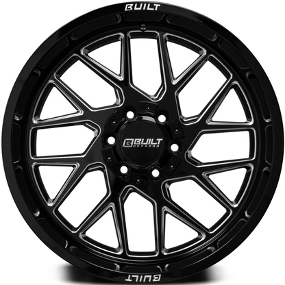 "AXE Wheels Offroad BTO-3 Gloss Black Milled – Rugged and stylish off-road rims for trucks & SUVs, designed for durability and top performance."