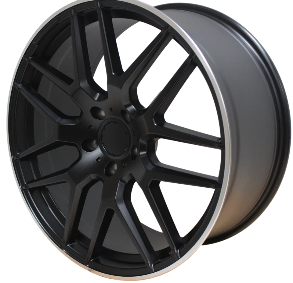 ELITE CUSTOM RIMS - MERCEDES ML GL GLS GLE RIMS ML63 ML550 ML500 ML400 GL63 GL550 GLE GLS SATIN BLACK WHEELS