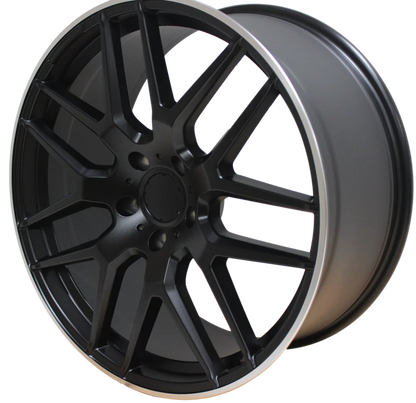 ELITE CUSTOM RIMS - MERCEDES ML GL GLS GLE RIMS ML63 ML550 ML500 ML400 GL63 GL550 GLE GLS SATIN BLACK WHEELS