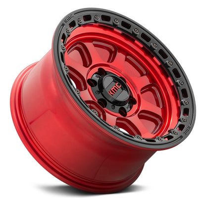 KMC WHEELS - KM548 Chase Candy Red / Black Lip