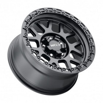 WELD WHEELS- CINCH W104 Satin Black/Gloss Black Ring