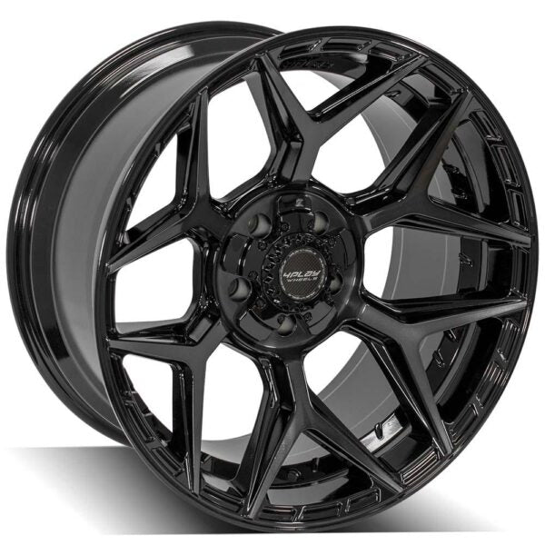 4PLAY WHEELS - 4P06 Gloss Black / Brushed Face & Tinted Clear