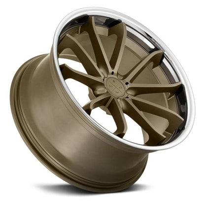 BLAQUE DIAMOND WHEELS - BD-23 Bronze / Chrome Lip