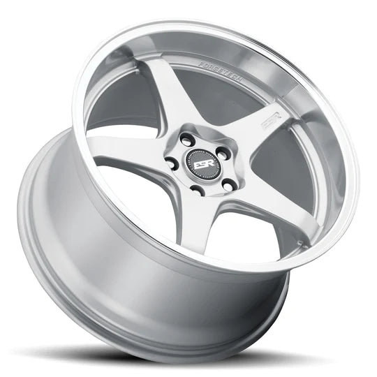 ESR WHEELS APEX SERIES AP5-  HYPER SILVER MACHINE LIP