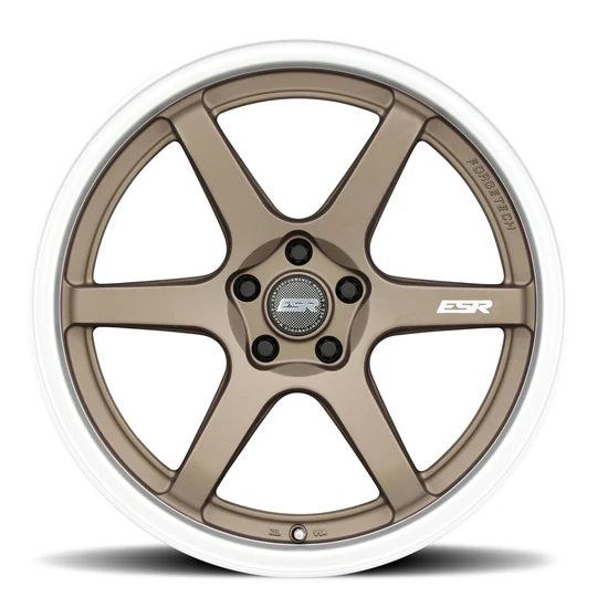 ESR WHEELS APEX SERIES AP6 - MATTE BRONZE MACHINE LIP