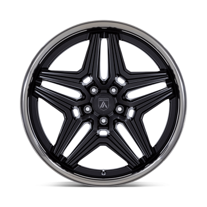 ASANTI WHEELS DUKE - Satin Black W/ DDT LIP