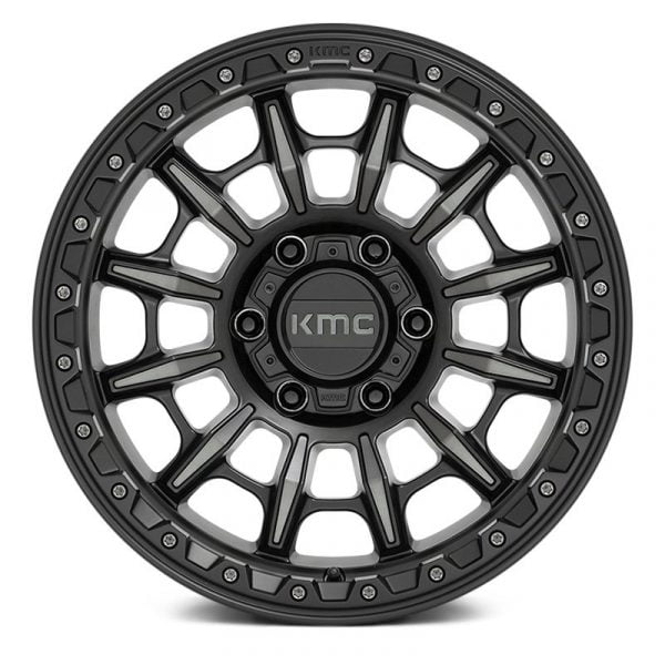 KMC WHEELS - KM547 Carnage Satin Black / Gray Tint