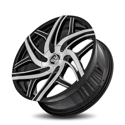 DIABLO WHEELS COLLECTION - Hurricane Machined Face Black