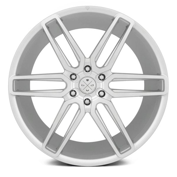 BLAQUE DIAMOND WHEELS - BD-17-6 Silver / Machine Face