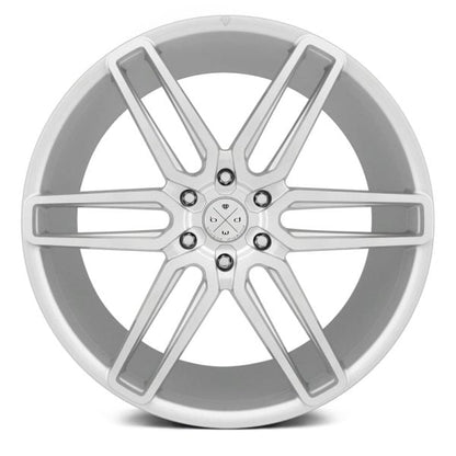 BLAQUE DIAMOND WHEELS - BD-17-6 Silver / Machine Face