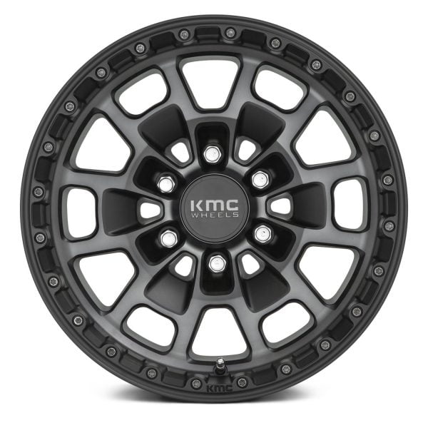 KMC WHEELS - KM718 Summit Satin Black / Gray Tint