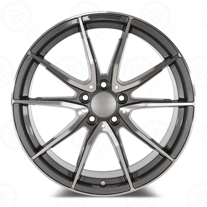 SDTW WHEELS C63 STYLE RM17 - MACHINED FACE/GUNMETAL OUTLINE