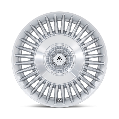 ASANTI WHEELS TIARA - Gloss Silver Bright Machined Face | Luxurious, Eye-Catching Wheels Designed for Maximum Shine and Outstanding Performance