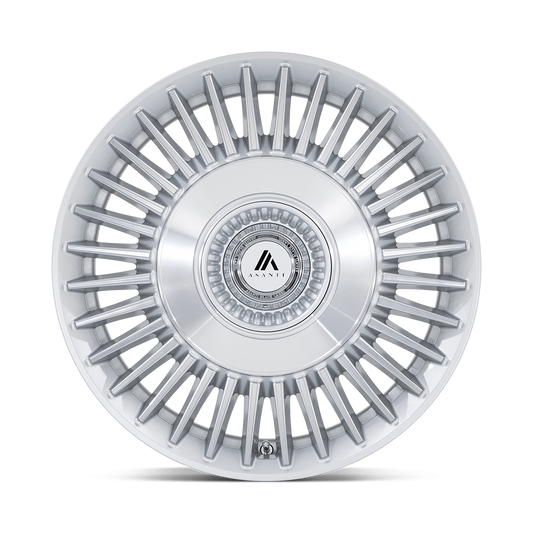 ASANTI WHEELS TIARA - Gloss Silver Bright Mach Face