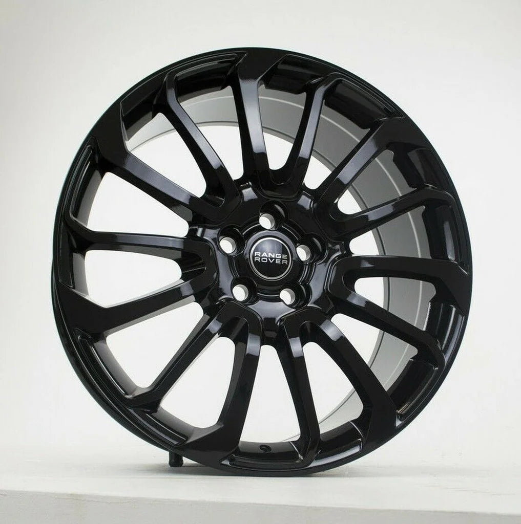 ELITE CUSTOM RIMS - RANGE ROVER AUTOBIOGRAPHY STYLE SPORT LR3 LR4 & HSE WHEELS GLOSS BLACK FACE