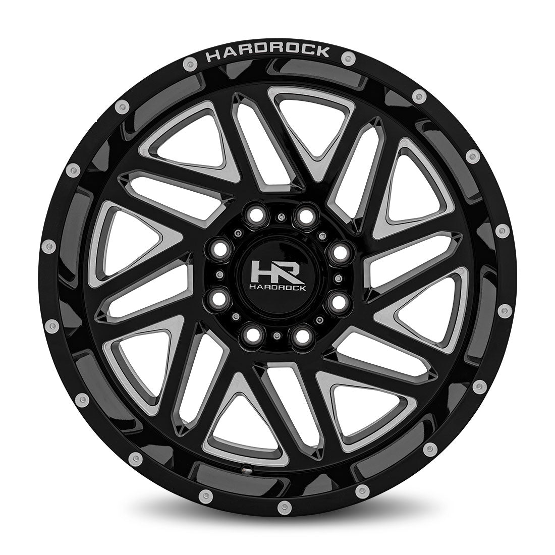 HARDROCK WHEELS H500 Series - H501 Gloss Black Machined Face