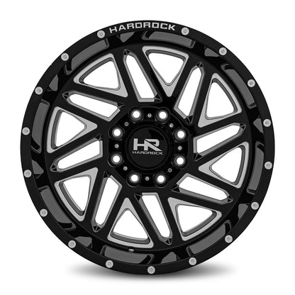 HARDROCK WHEELS H500 Series - H501 Gloss Black Machined Face