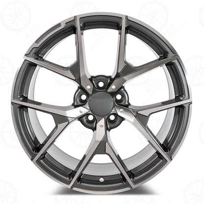 SDTW WHEELS C63 CONVERTABLE STYLE RM51 - MACHINED FACE/GUNMETAL OUTLINE