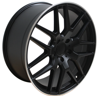 ELITE CUSTOM RIMS - MERCEDES ML GL GLS GLE RIMS ML63 ML550 ML500 ML400 GL63 GL550 GLE GLS SATIN BLACK WHEELS