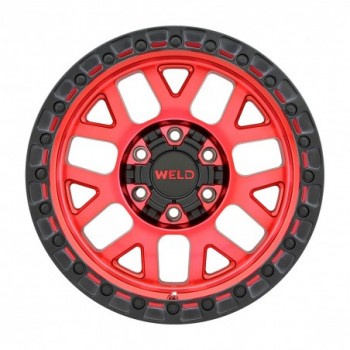 WELD WHEELS - W13CINCH 3 Candy Red/Satin Black Ring