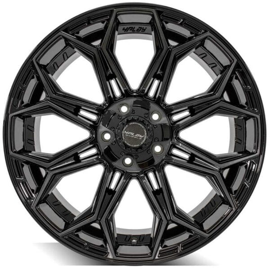 4PLAY WHEELS - 4P83 Gloss Black / Brushed Face & Tinted Clear