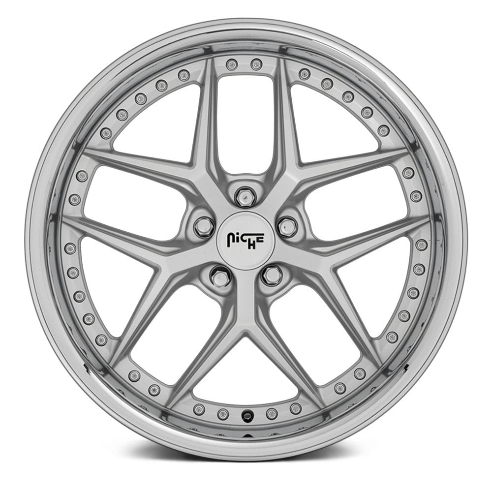 NICHE ROAD WHEELS - M225 Vice Silver / Chrome Lip