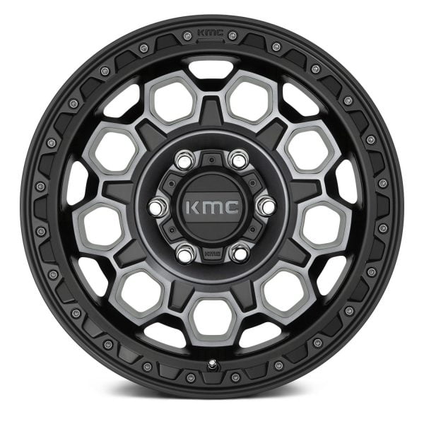 KMC WHEELS - KM545 Trek Satin Black / Gray Tint