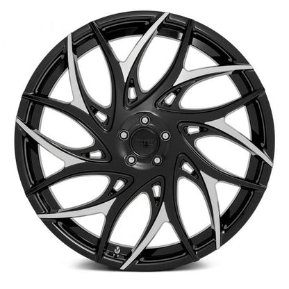 DUB WHEELS - S259 G.O.A.T Gloss Black W/ Machined Spokes