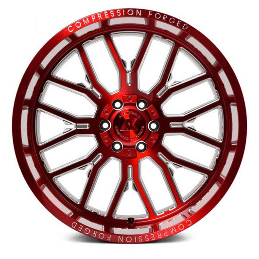 AXE Offroad AX6.2 Compression Candy Red Wheels | Bold & Durable Rims for Trucks & SUVs – High-Performance Off-Road Styling