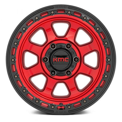 KMC WHEELS - KM548 Chase Candy Red / Black Lip