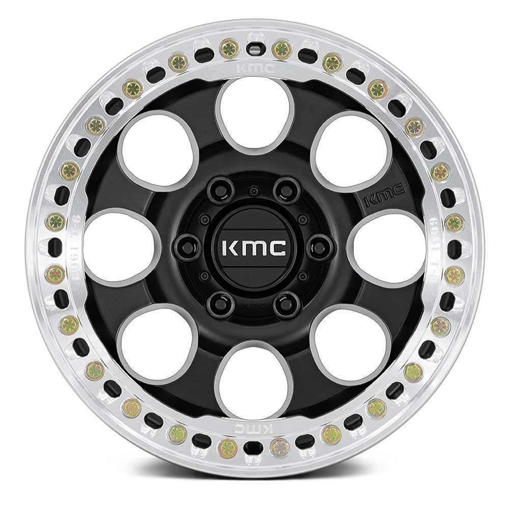 KMC WHEELS - KM237 Riot Beadlock Satin Black / Machined Ring