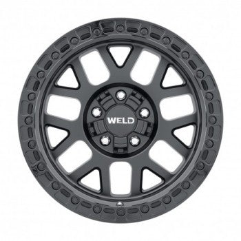 WELD WHEELS- CINCH W104 Satin Black/Gloss Black Ring