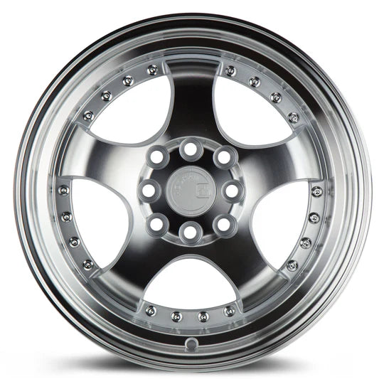 AODHAN WHEELS AH03 - Silver Machine Face | Stylish, Lightweight Wheels Designed for a Polished Finish and Enhanced Driving Dynamics